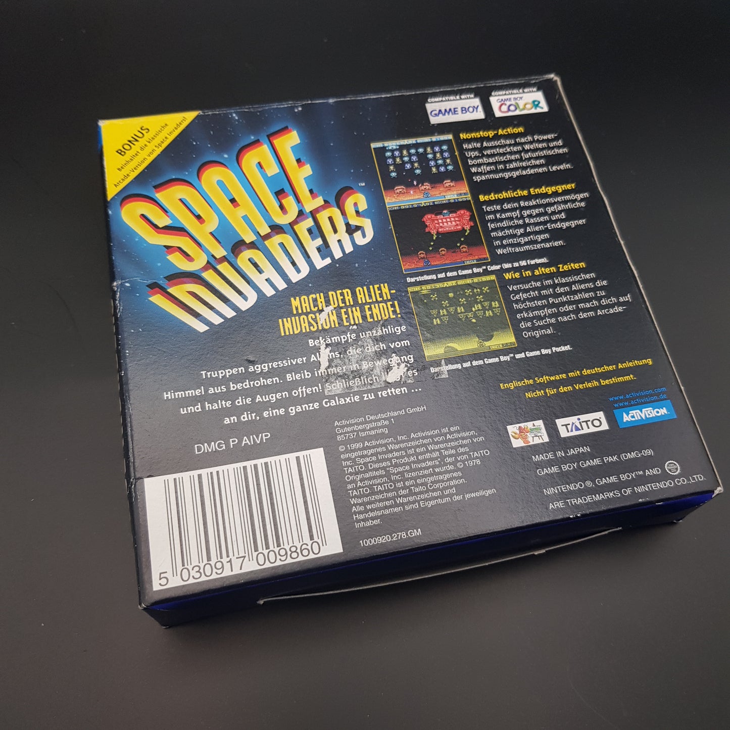Nintendo Gameboy Color - Space Invaders Spiel + OVP + Anleitung - gebraucht