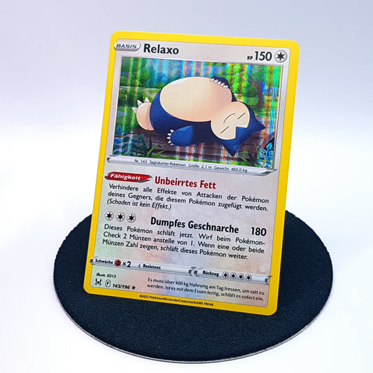 Pokemonkarte - Relaxo 143/196 rare holo DE 2022 MINT