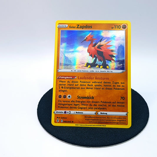 Pokemonkarte - Galar Zapdos 082/203 rare holo DE 2021 MINT