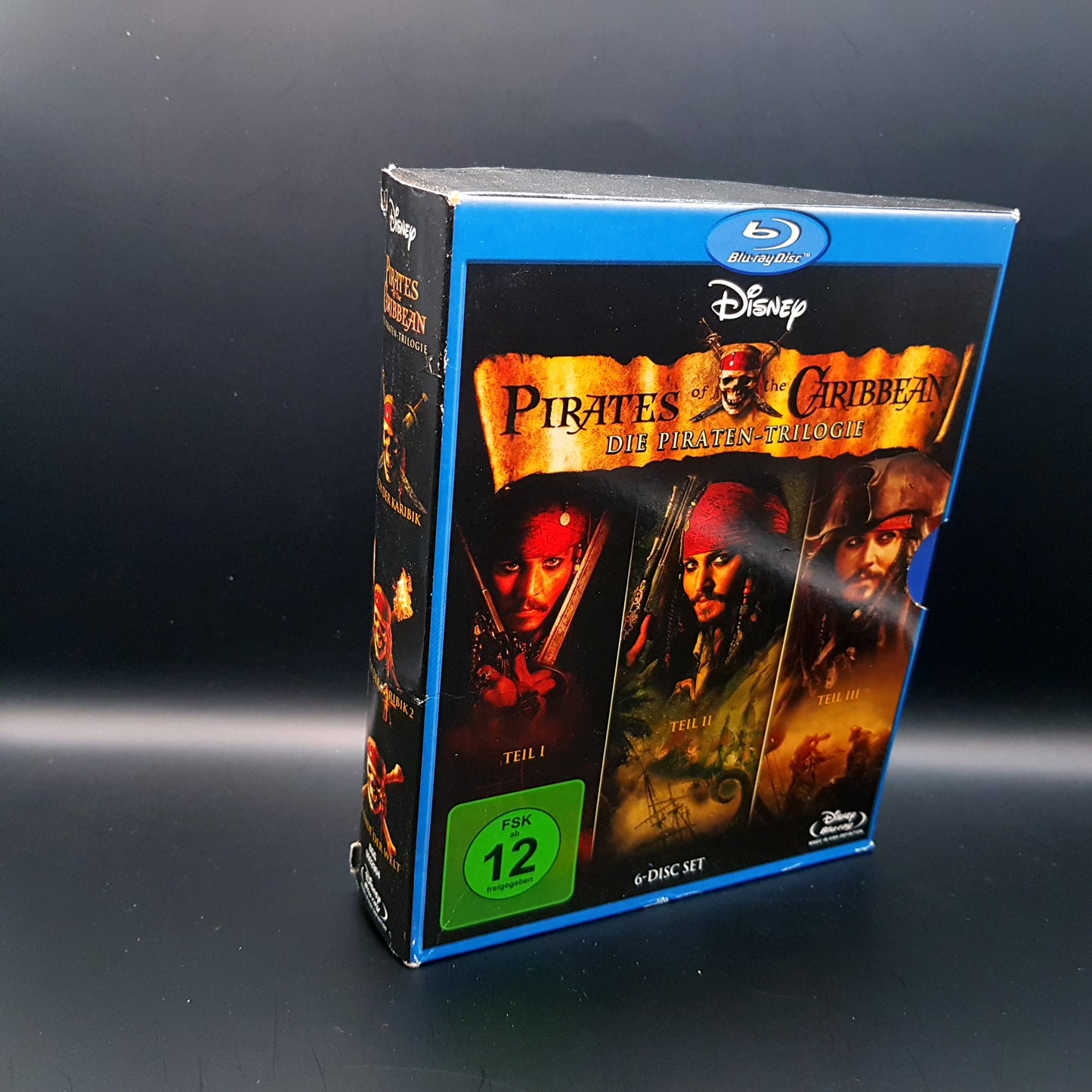 Fluch der Karibik 1-3 Die Piraten-Trilogie (Pirates of the caribean) - Blu Ray Zustand sehr gut