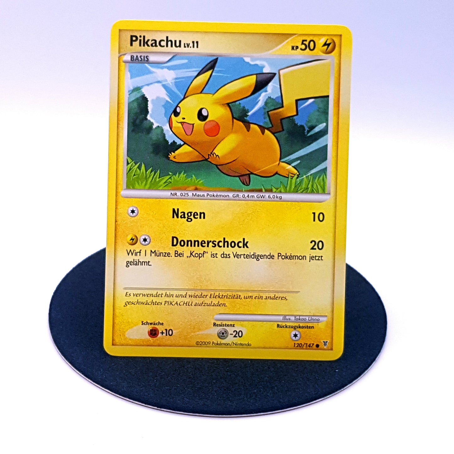 Pokemon Karte Pikachu 120/147 Platin 2009 mint