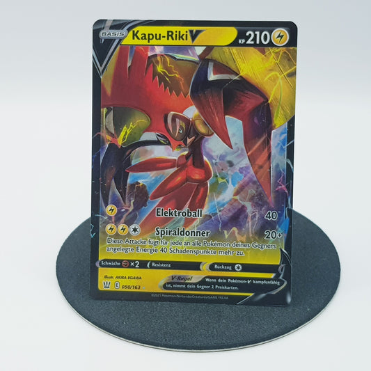 Pokemon Karte Kapu-Riki V 50/163 holo ultra rare Mint DE
