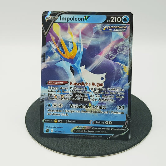 Pokemon Karte Impoleon V 40/163 holo ultra rare Mint DE