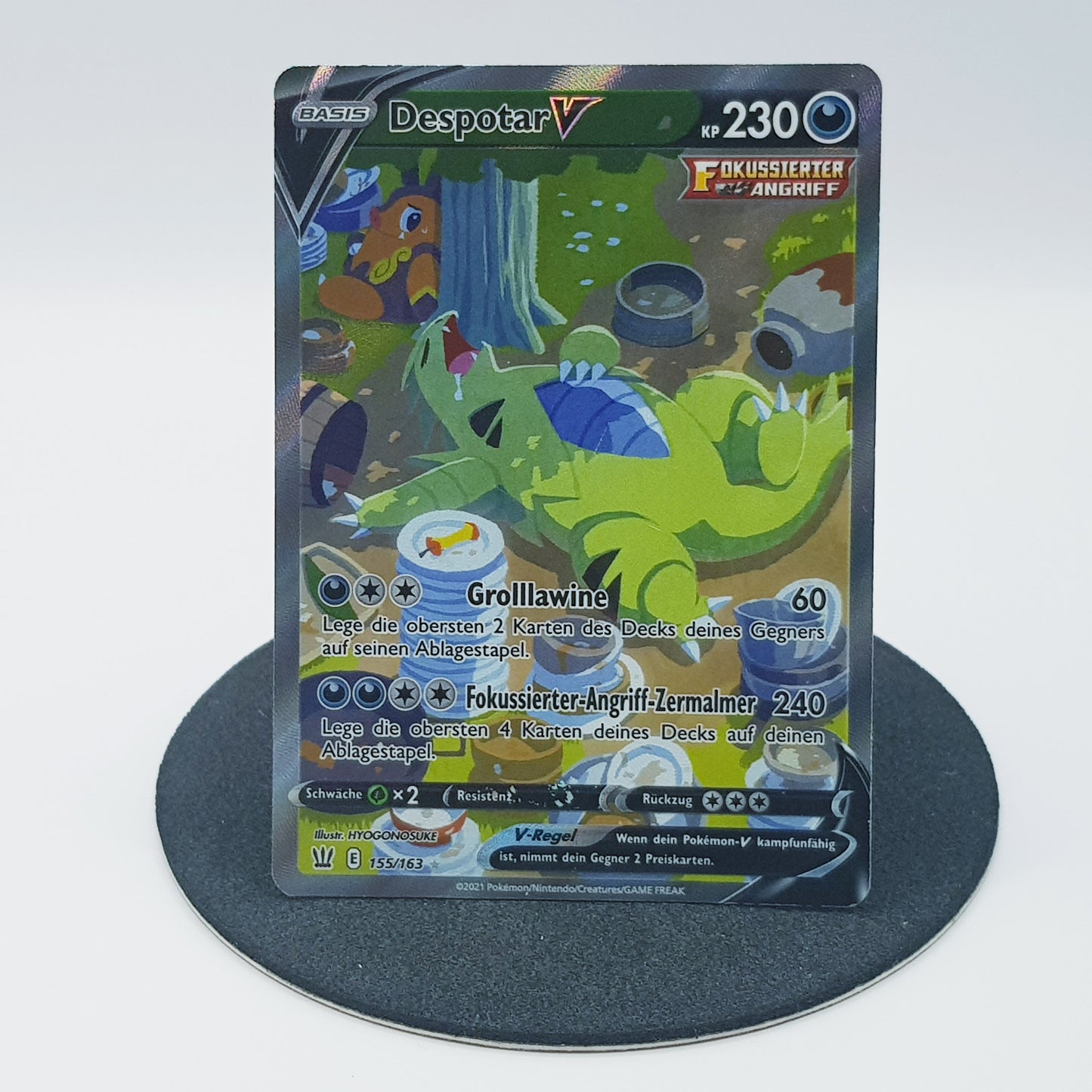 Pokemon Karte Despotar V 155/163 holo ultra rare Near Mint DE