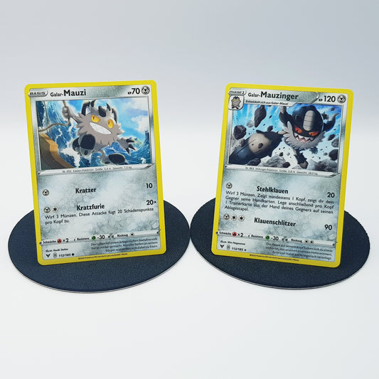Galar-Mauzi 112/185 & Galar-Mauzinger 113/185 rare- Schwert & Schild - Farbenschock 2020 - DE - Pokemon