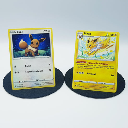 Evoli 130/185 & Blitza 047/185 rare- Schwert & Schild - Farbenschock 2020 - DE - Pokemon
