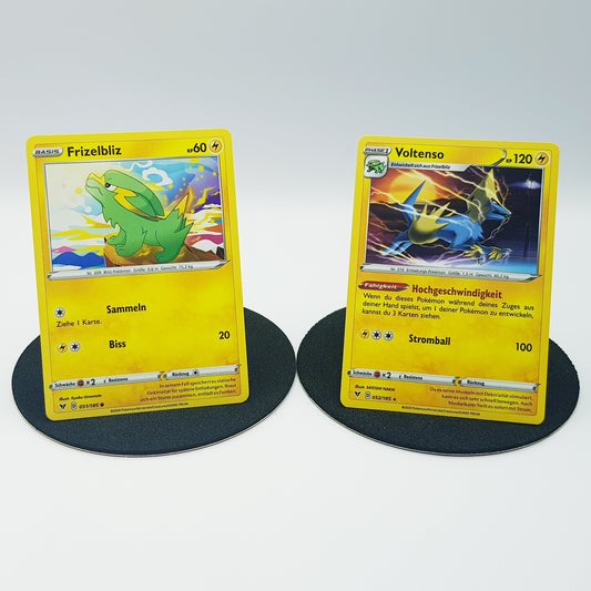 Frizelbliz 051/185 & Voltenso 052/185 rare - Schwert & Schild - Farbenschock 2020 - DE - Pokemon