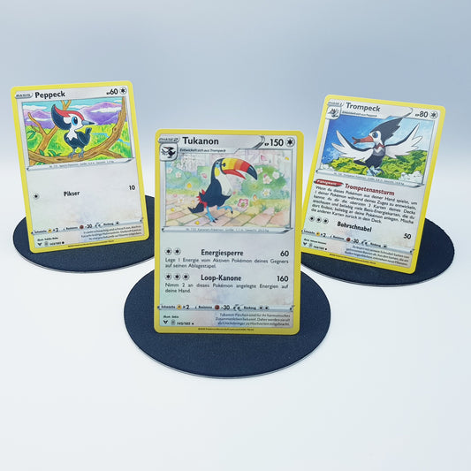 Peppeck 143/185 Trompeck 144/185 Tukanon 145/185 rare - Schwert & Schild - Farbenschock 2020 - DE - Pokemon