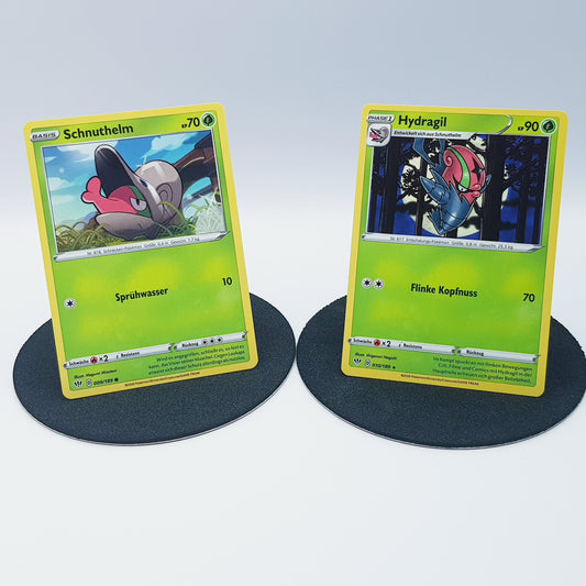 Schnuthelm 009/189 & Hydragil 010/189 rare - Schwert & Schild - Flammende Finsternis 2020 - DE - Pokemon