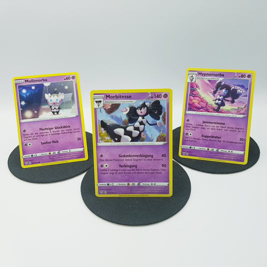 Mollimorba 073/189 Hypnomorba 074/189 Morbitesse 075/189 rare - Schwert & Schild - Flammende Finsternis 2020 - DE - Pokemon