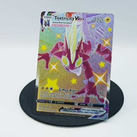 Toxtricity VMAX SV113/SV122 ultra rare holo Fullart - Shining Fates 2021 EN Pokemon
