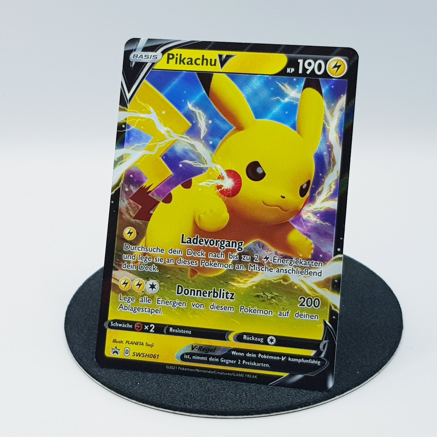 Pikachu V SWSH061 rare holo Black Star Promos - Schwert & Schild 2021 DE Pokemon