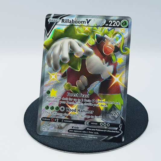 Rillaboom V SV105/SV122 ultra rare holo Fullart - Shining Fates 2021 EN Pokemon
