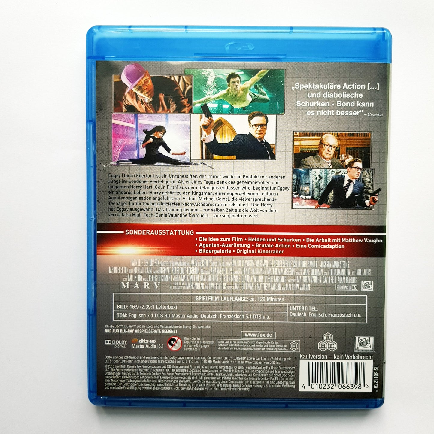 Kingsman - The Secret Service - Samuel L- Jackson - Blu Ray Zustand sehr gut