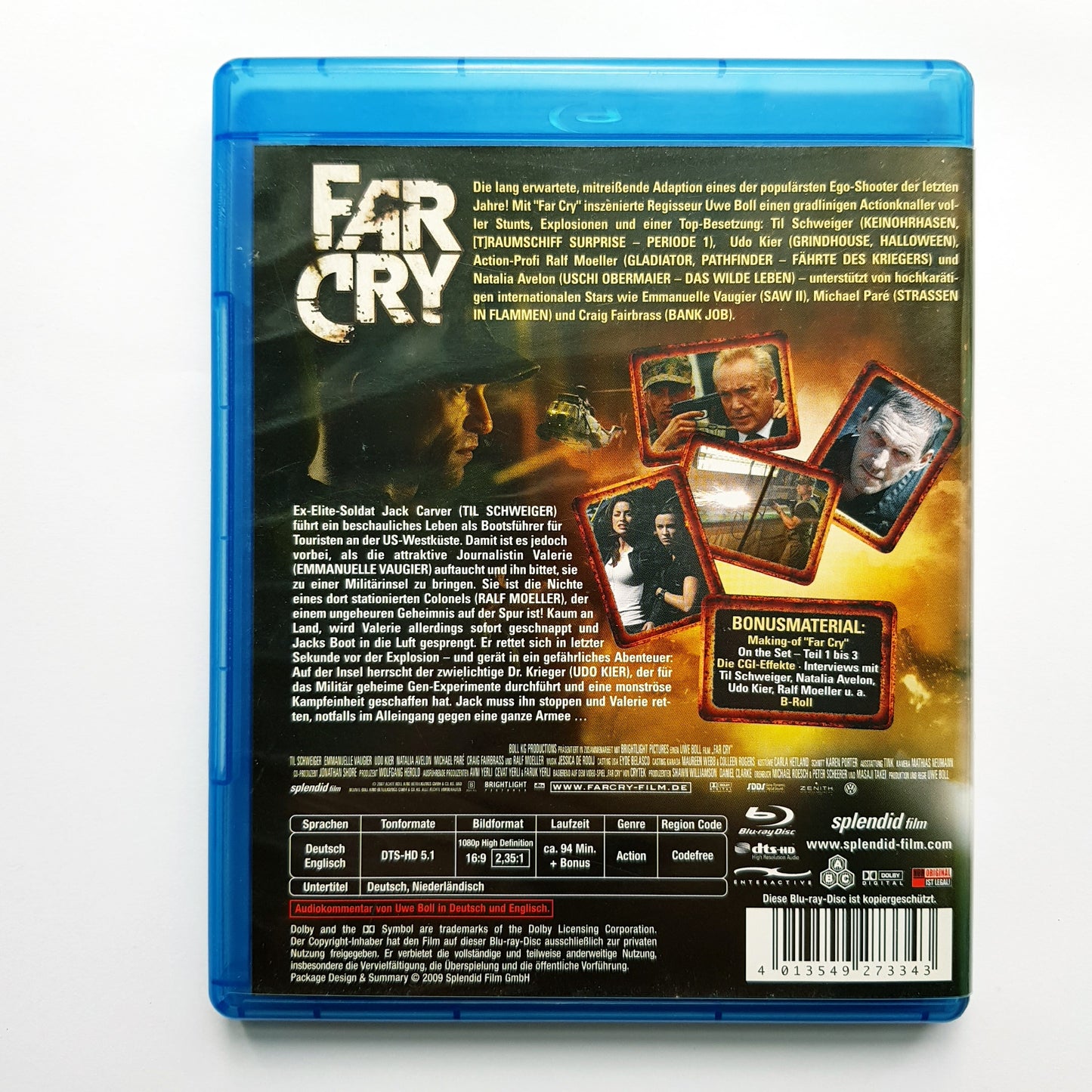 Far Cry Uncut Til Schweiger - Blu Ray Zustand sehr gut
