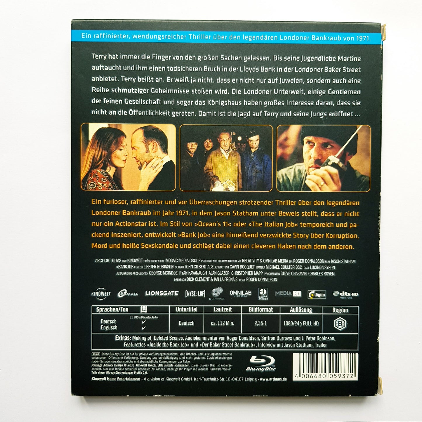 Bank Job - Blue Cinemathek - Jason Statham - Blu Ray Zustand sehr gut