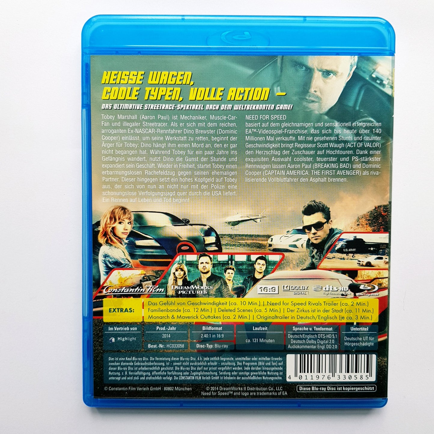 Need for Speed - Blu Ray Zustand sehr gut