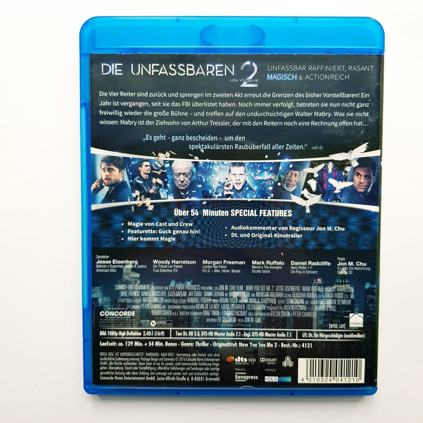 Die Unfassbaren 2 - Now you see me - Blu Ray Zustand sehr gut
