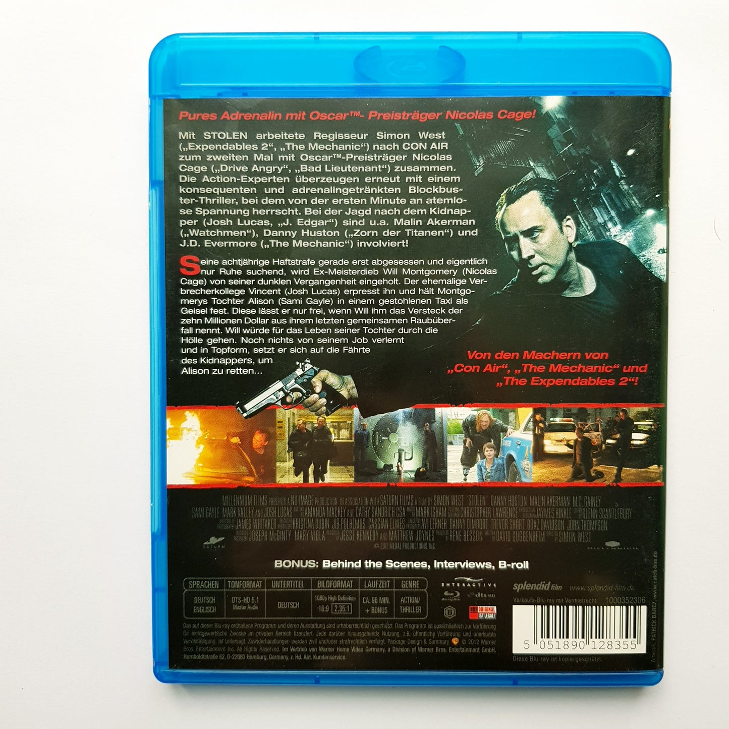 Stolen - Nicolas Cage - Blu Ray Zustand sehr gut