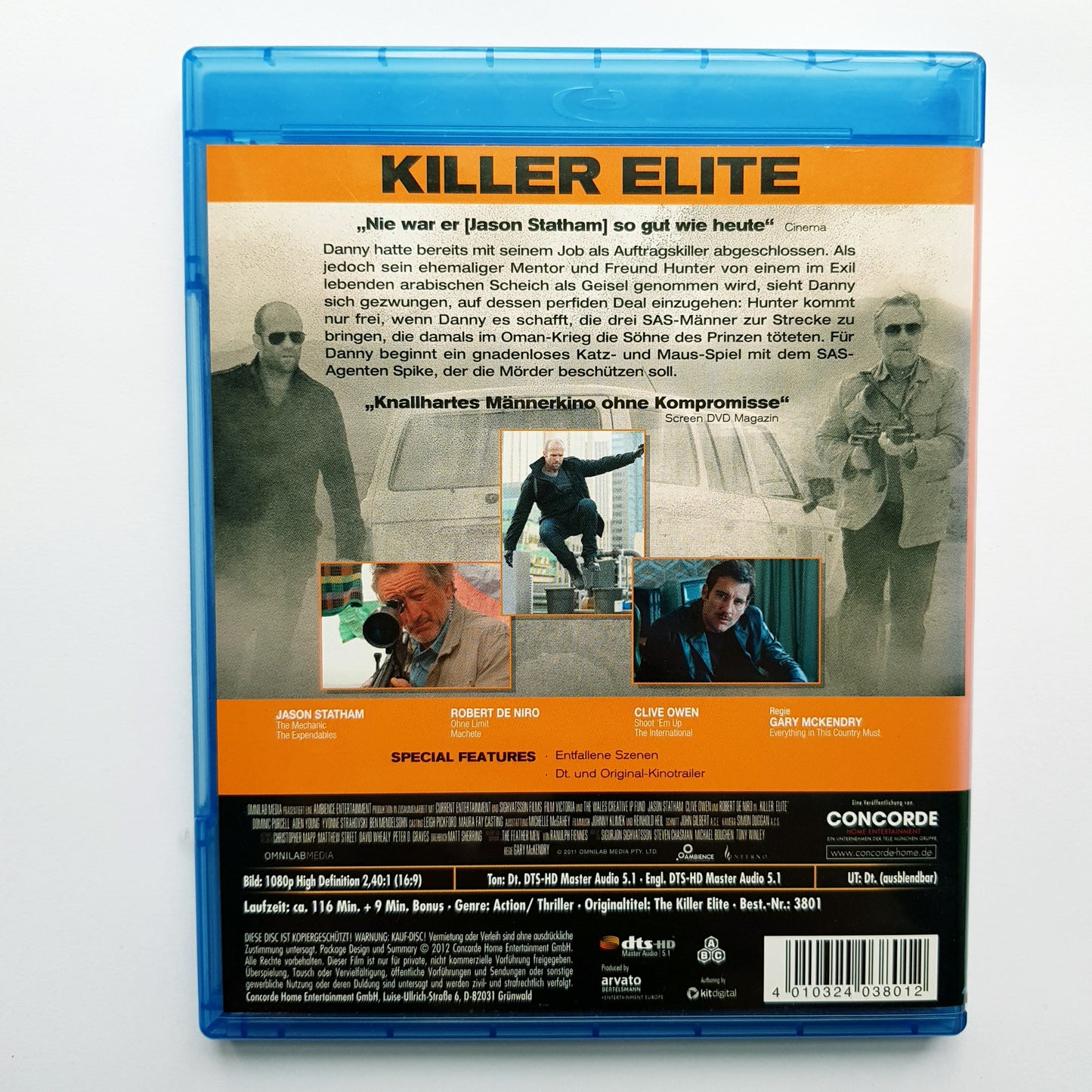 Killer Elite - Jason Statham Clive Owen Robert De Niro - Blu Ray Zustand sehr gut