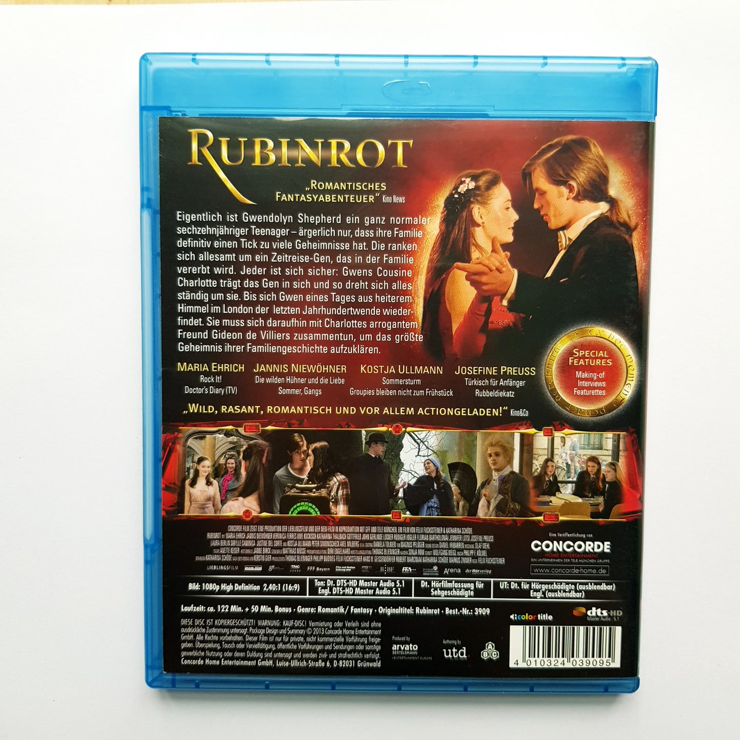 Rubinrot - Liebe geht durch alle Zeiten - Blu Ray Zustand sehr gut