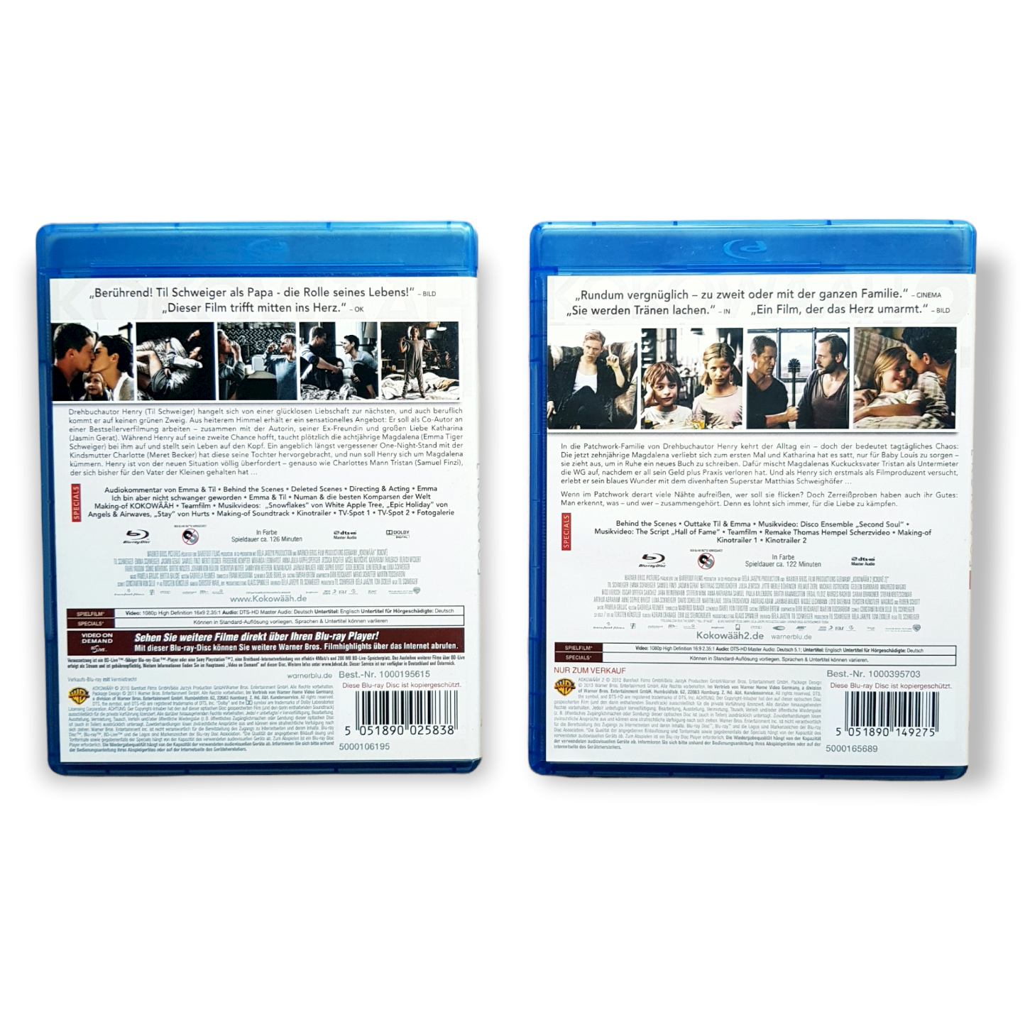 Kokowääh (Teil 1+2) - Til Schweiger - Blu Ray Zustand sehr gut