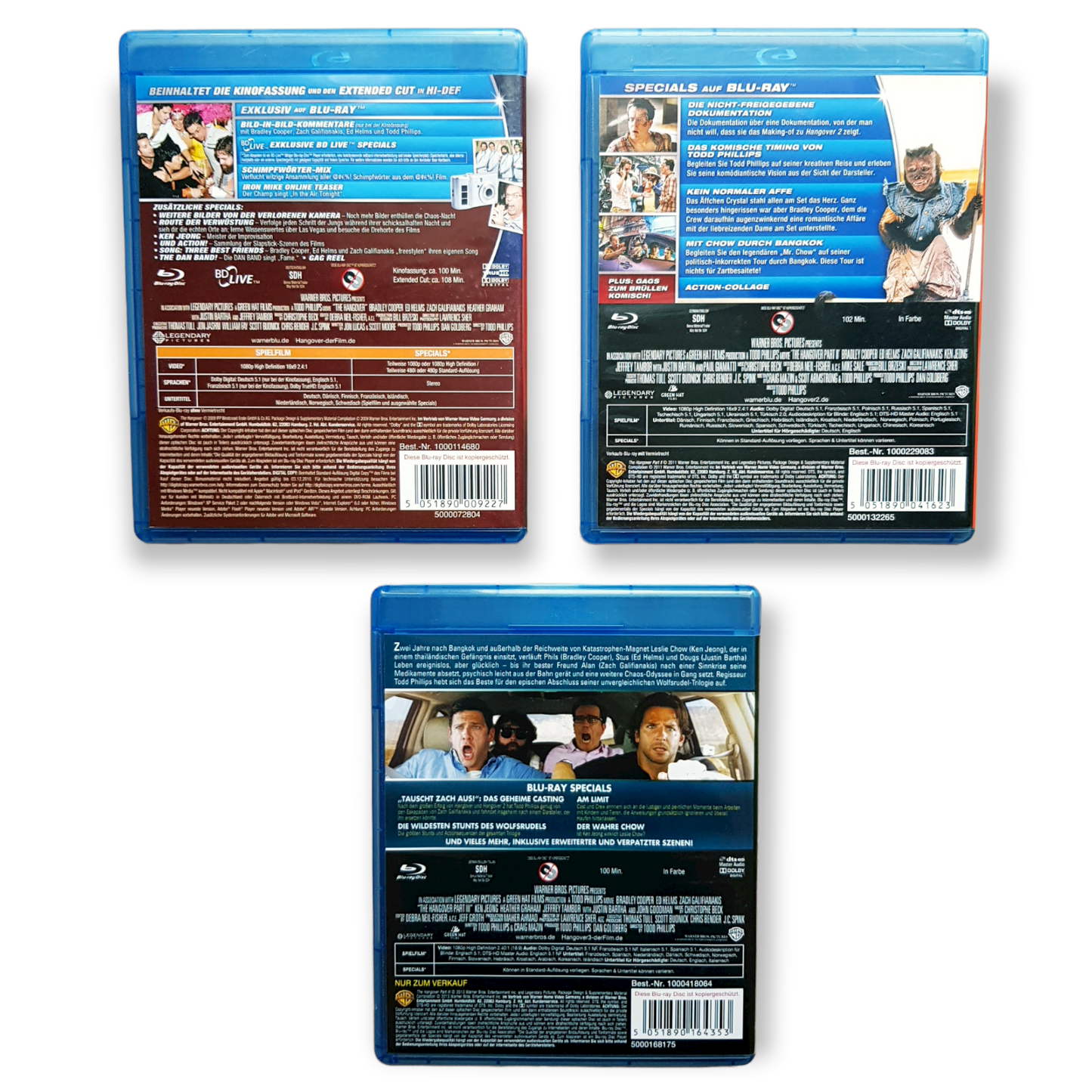 Hangover (Teil 1-3) - Blu Ray Zustand sehr gut