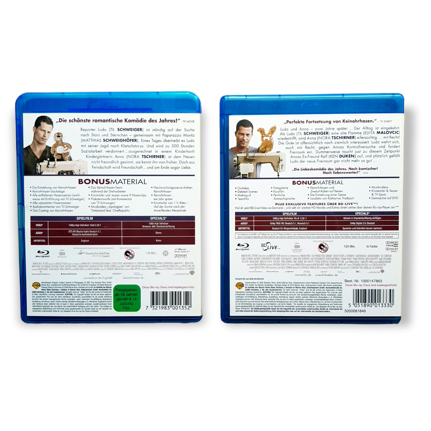 KeinOhrHase & ZweiOhrKüken - Til Schweiger - Blu Ray Zustand sehr gut