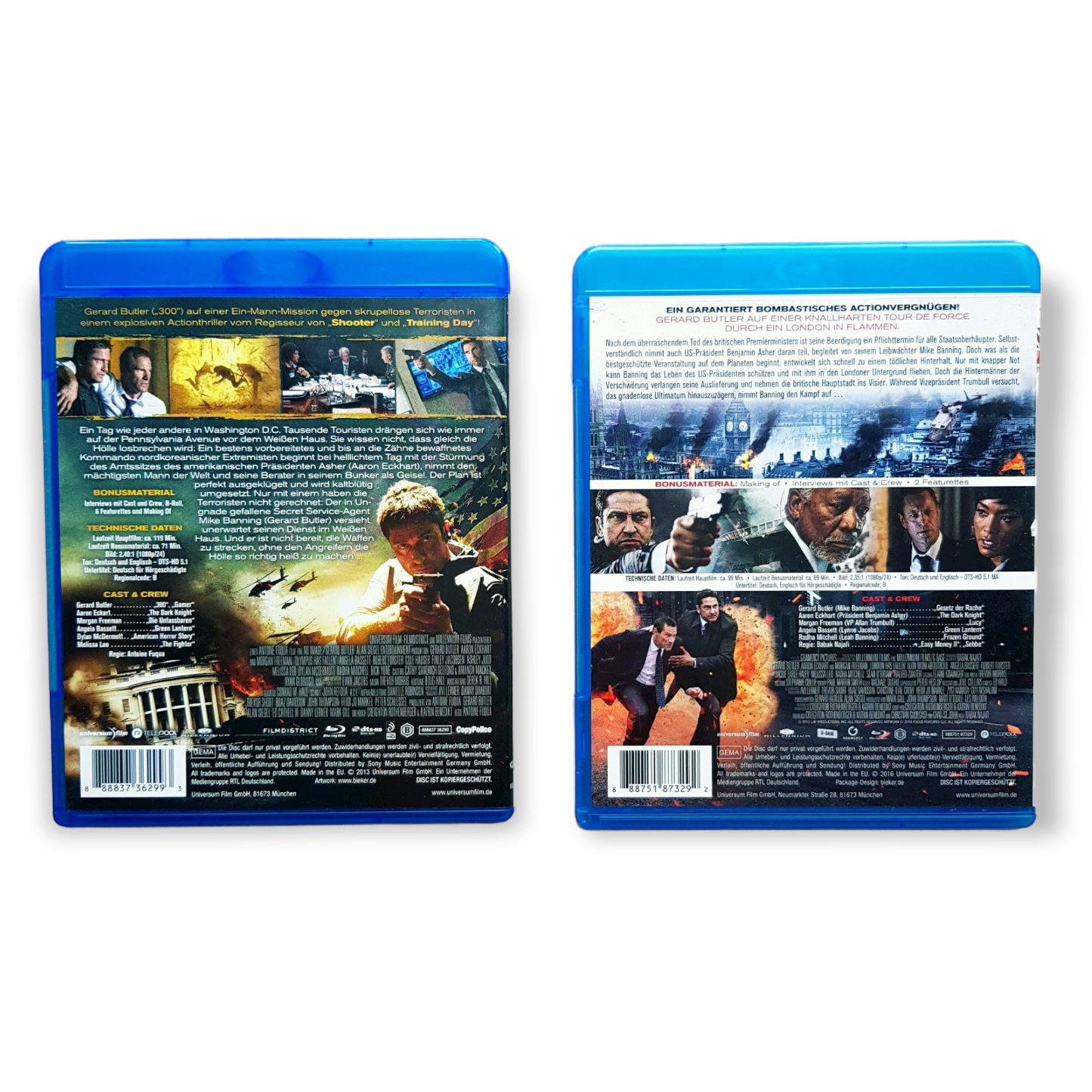 Olympus has Fallen & London has Fallen - Gerard Butler - Blu Ray Zustand sehr gut