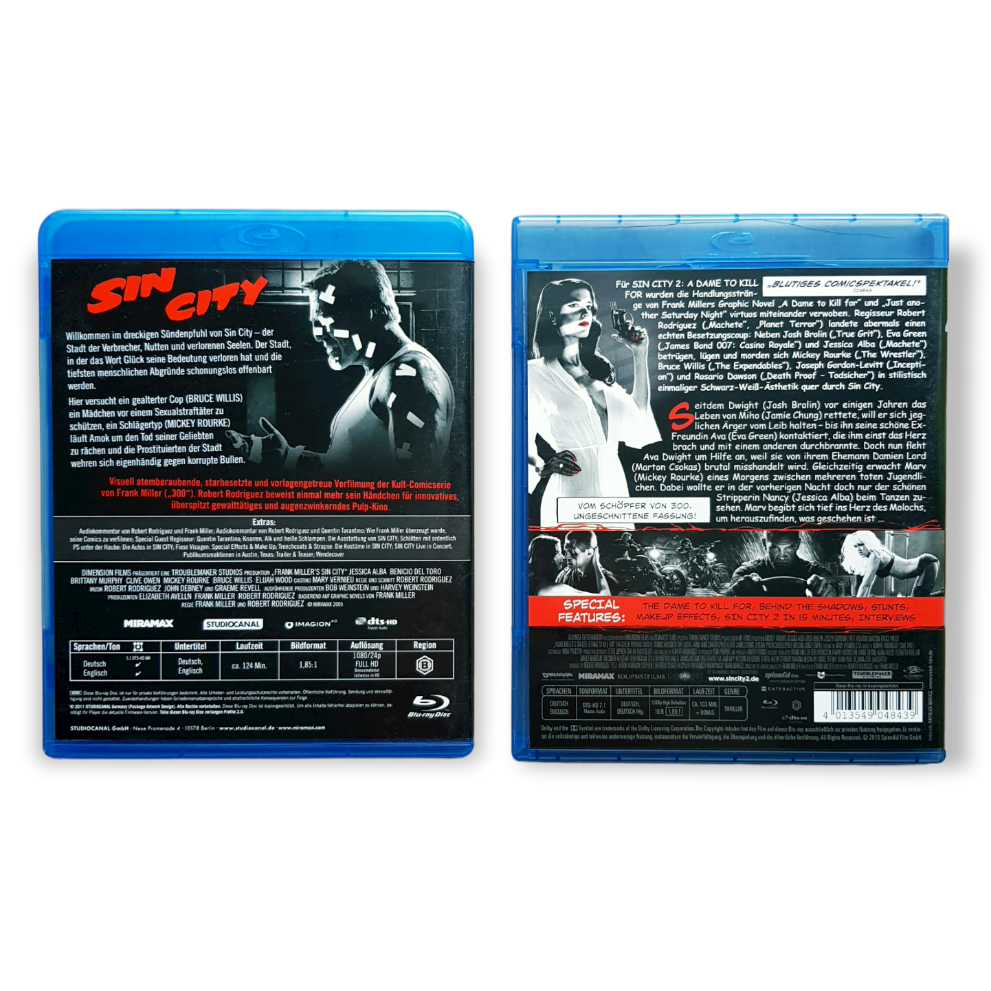 Sin City (Teil 1+2) - Blu Ray Zustand sehr gut