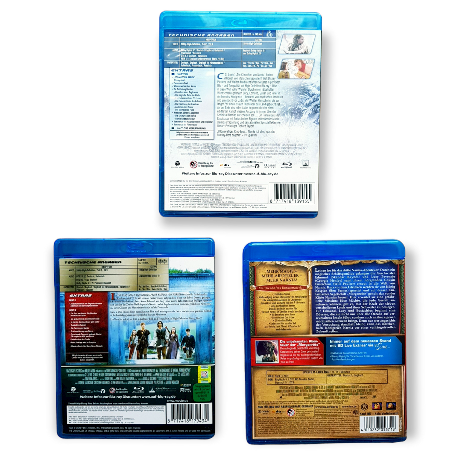 Narnia (Teil 1-3) - Blu Ray Zustand sehr gut