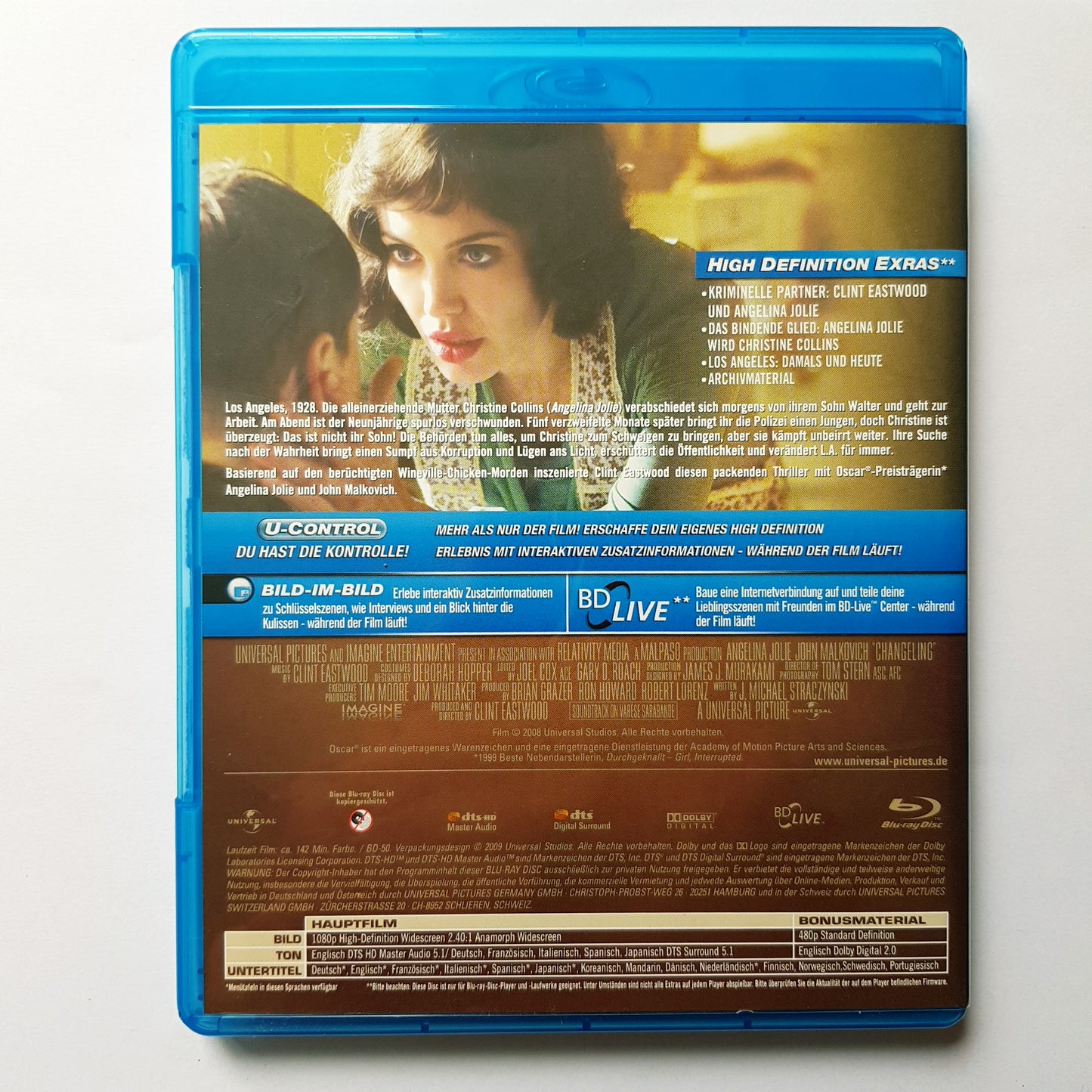 Der fremde Sohn - Angelina Jolie John Malkovich - Blu Ray Zustand sehr gut