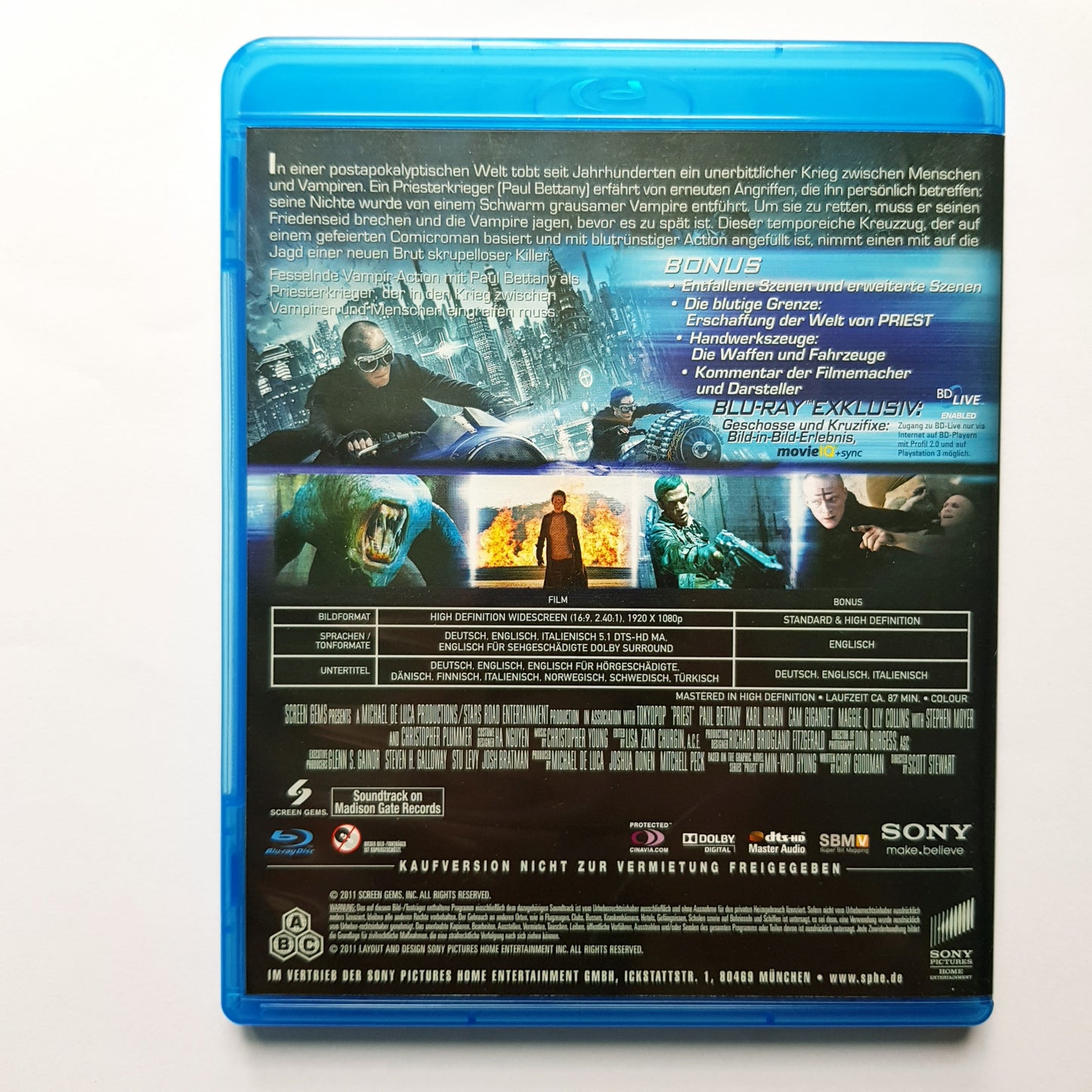 Priest - special Edition - Blu Ray Zustand sehr gut