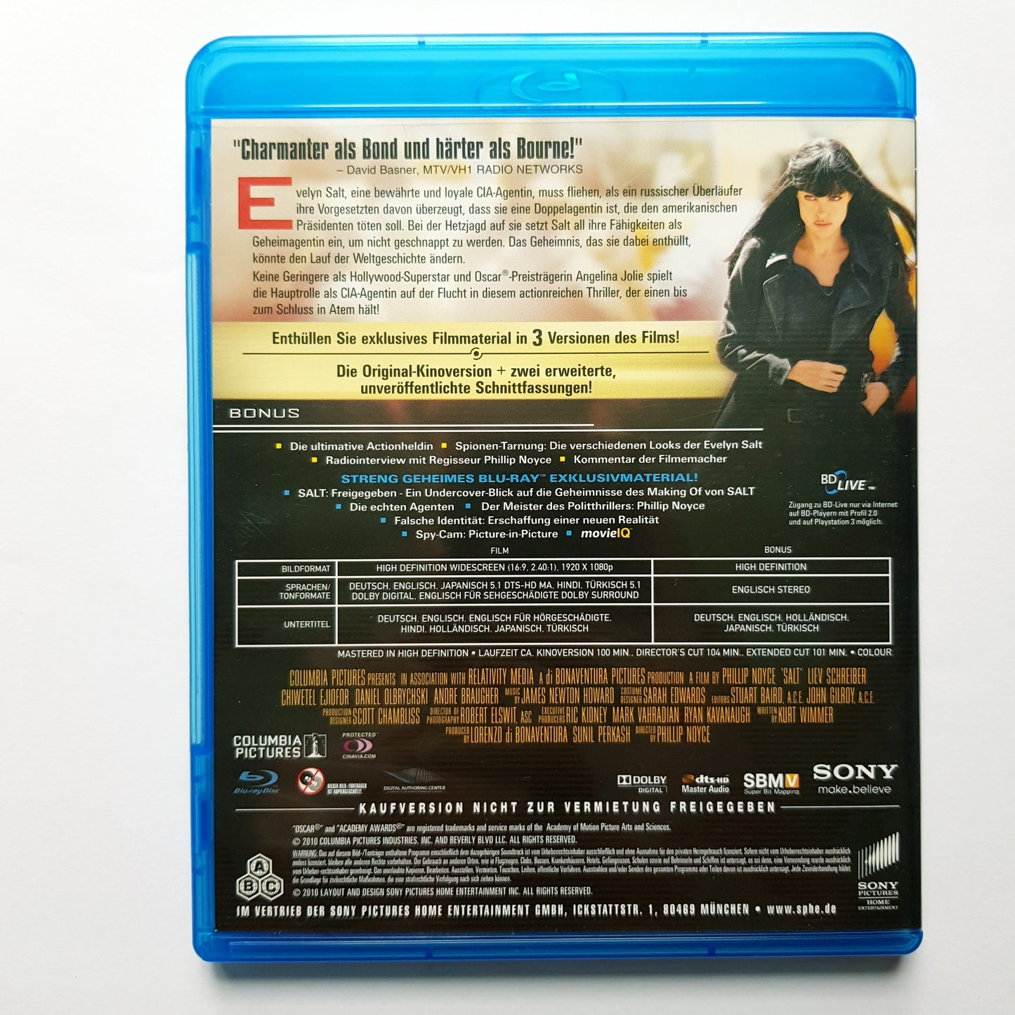 Wer ist Salt - Angelina Jolie - Deluxe extended Edition - Blu Ray Zustand sehr gut