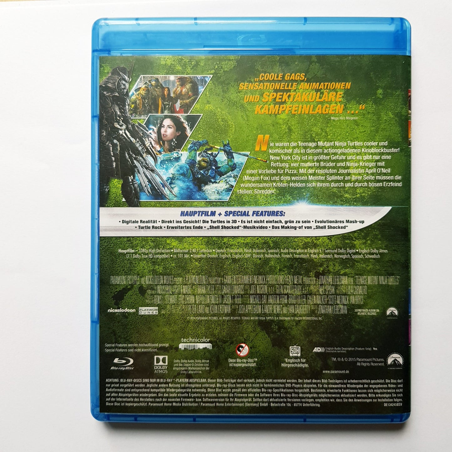 Teenage Mutant Ninja Turtles - Blu Ray Zustand sehr gut