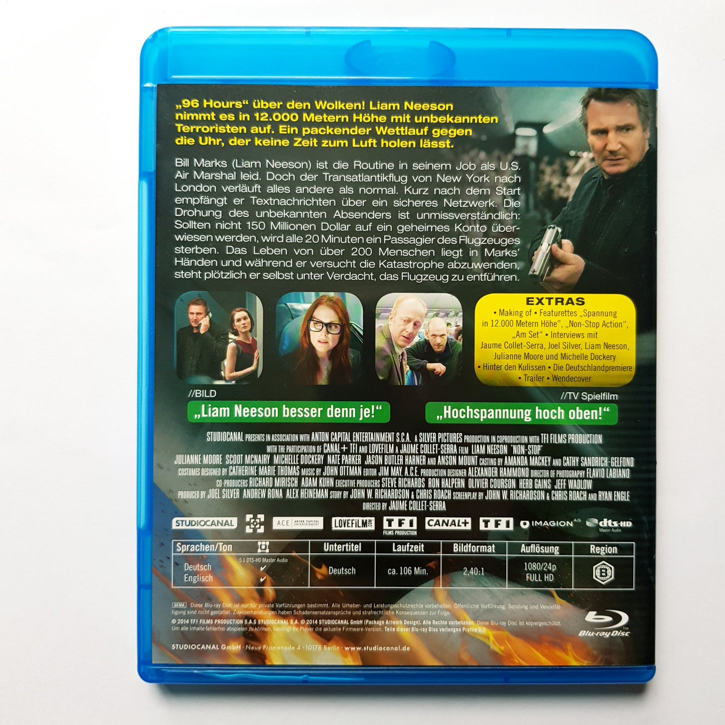 Non-Stop - in 12.000 Metern Höhe ist niemand sicher - Blu Ray Zustand sehr gut