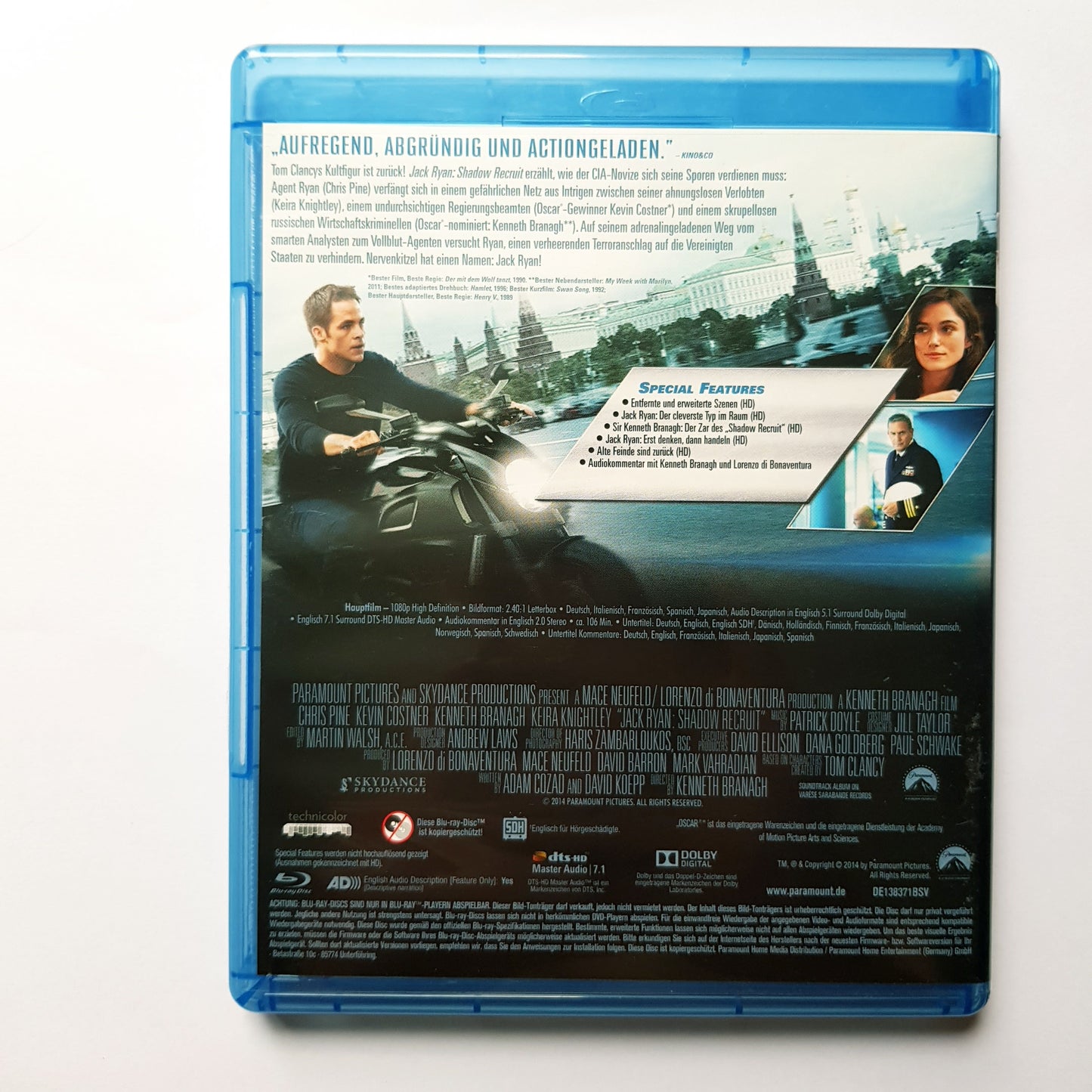 Tom Clancy Jack Ryan: Shadow Recrut - Blu Ray Zustand sehr gut