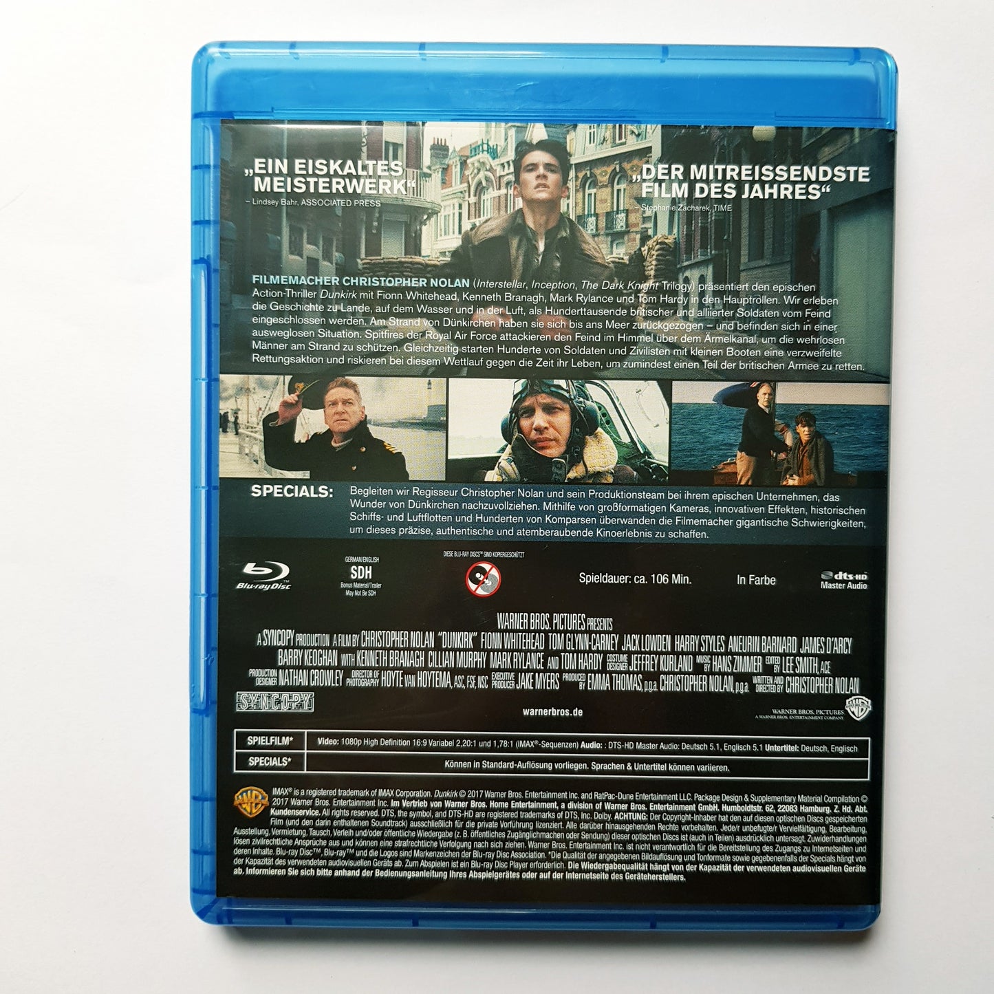 Dunkirk - Christopher Nolan - Blu Ray Zustand sehr gut
