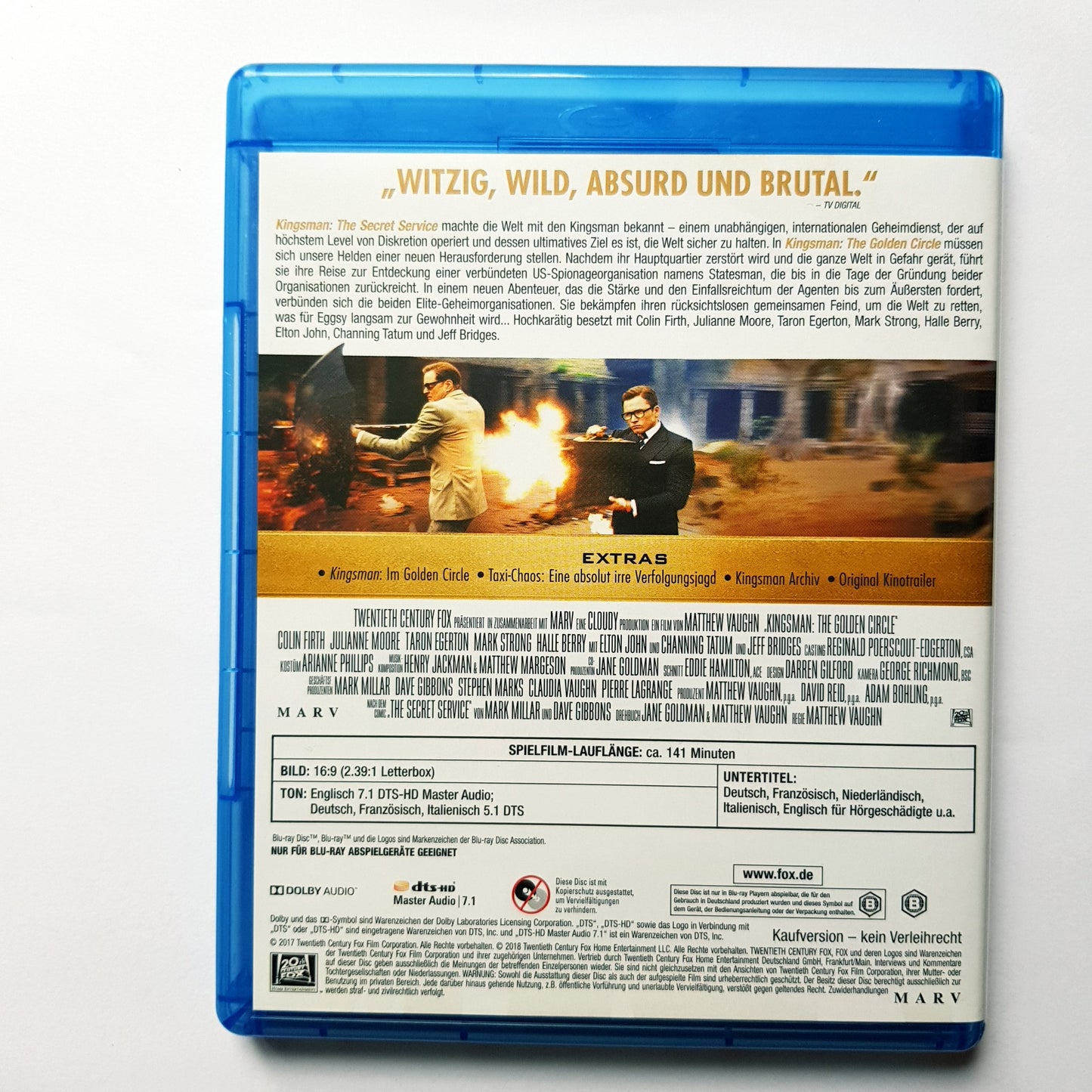 Kingsman - The Golden Circle - Channing Tatum - Blu Ray Zustand sehr gut