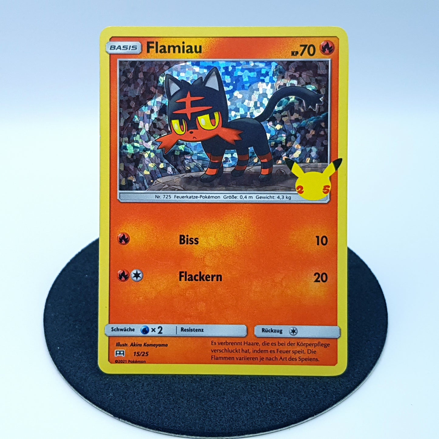 Flamiau 15/25 rare holo McDonald’s Kollektion 2021 DE Pokemon 25th Anniversary