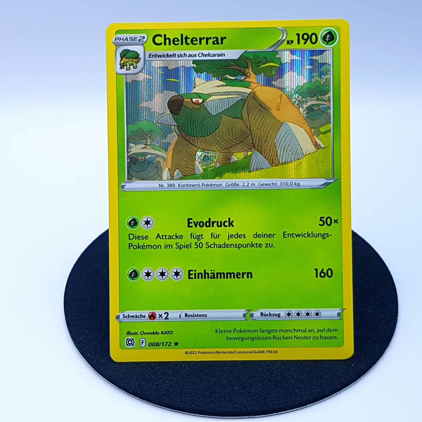 Chelterrar 008/172 rare holo Schwert & Schild Strahlende Sterne 2022 DE Pokemon