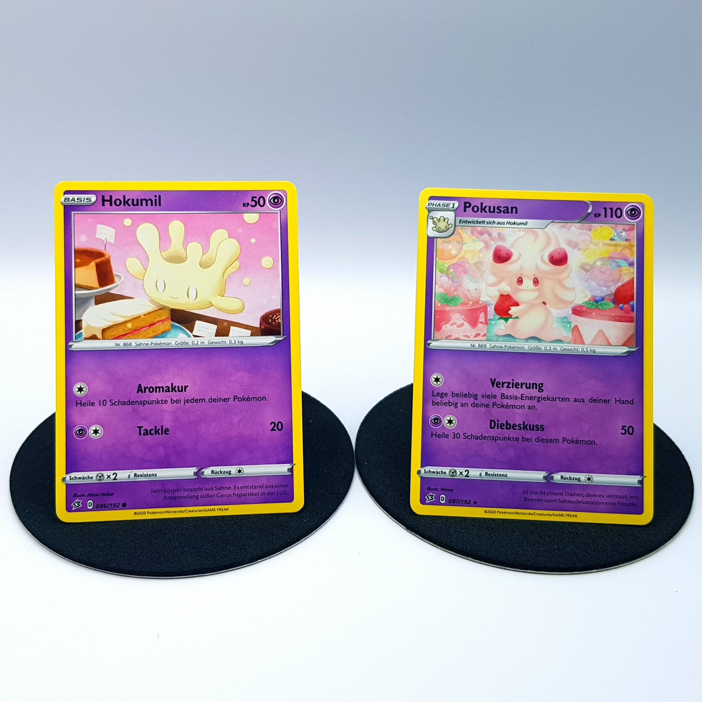 Hokumil 086/192 Pokusan 087/192 rare SWSH Clash der Rebellen 2020 DE Pokemon