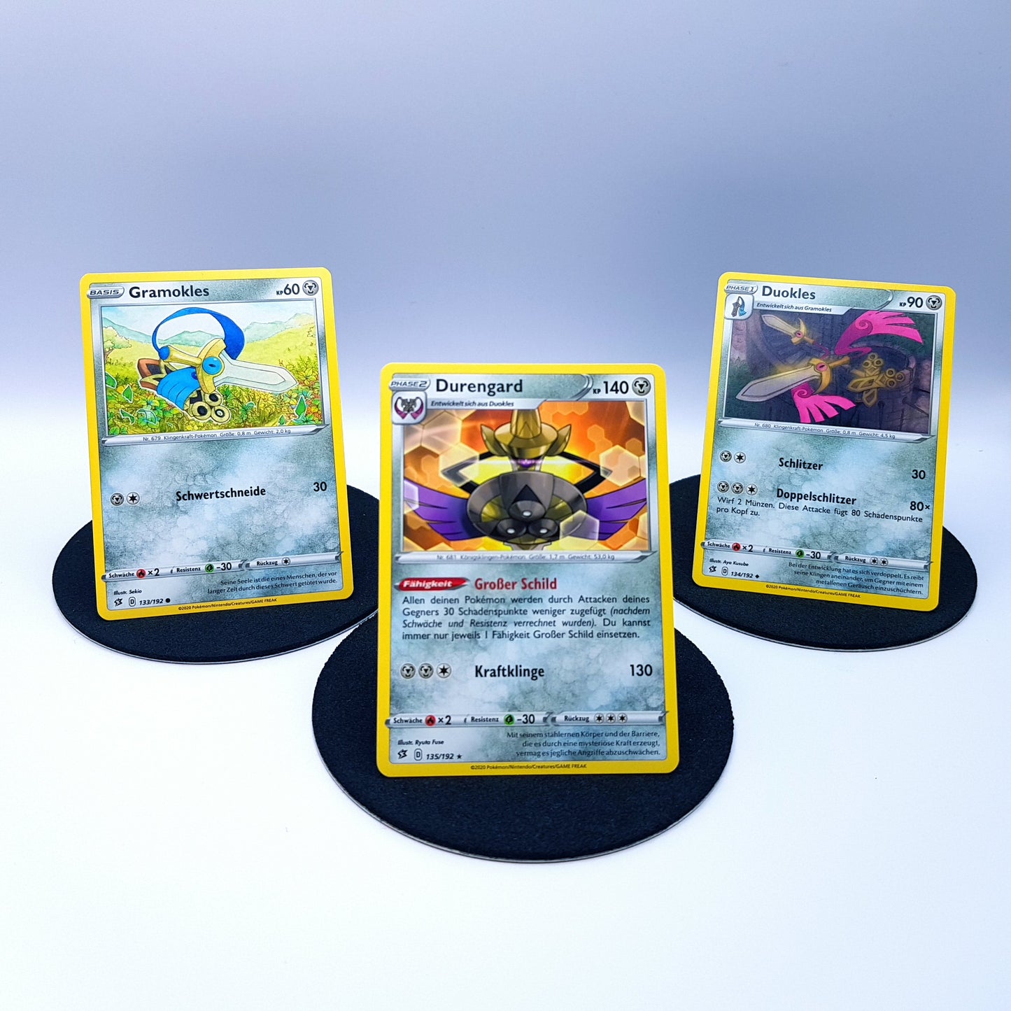 Gramokles 133/192 Duokles 134/192 Durengard 135/192 rare SWSH 2020 Pokemon