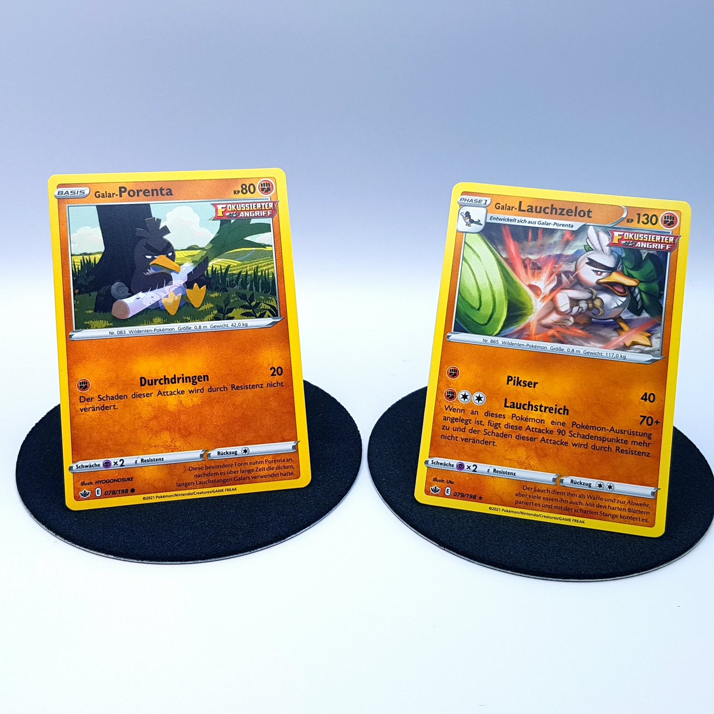 Porenta 078/198 Lauchzelot 079/198 rare Schaurige Herrschaft 2021 DE Pokemon