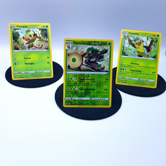 Chimpep 011/202 Chimstix 012/202 Gortrom 015/202 rare reverse holo DE Pokemon