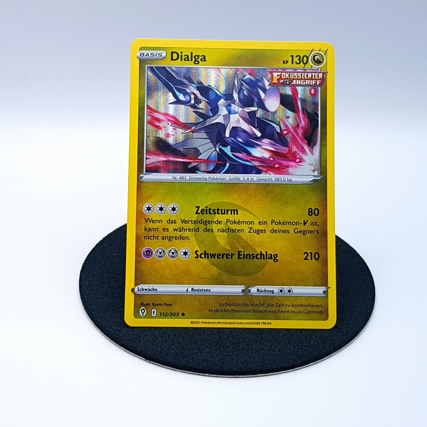 Dialga 112/203 rare holo Schwert & Schild Drachenwandel 2021 DE Pokemon