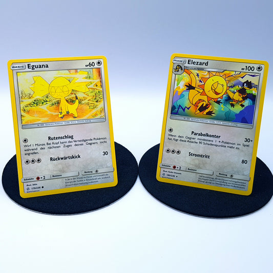 Eguana 179/236 Elezard 180/236 rare Sonne & Mond 2019 DE Pokemon