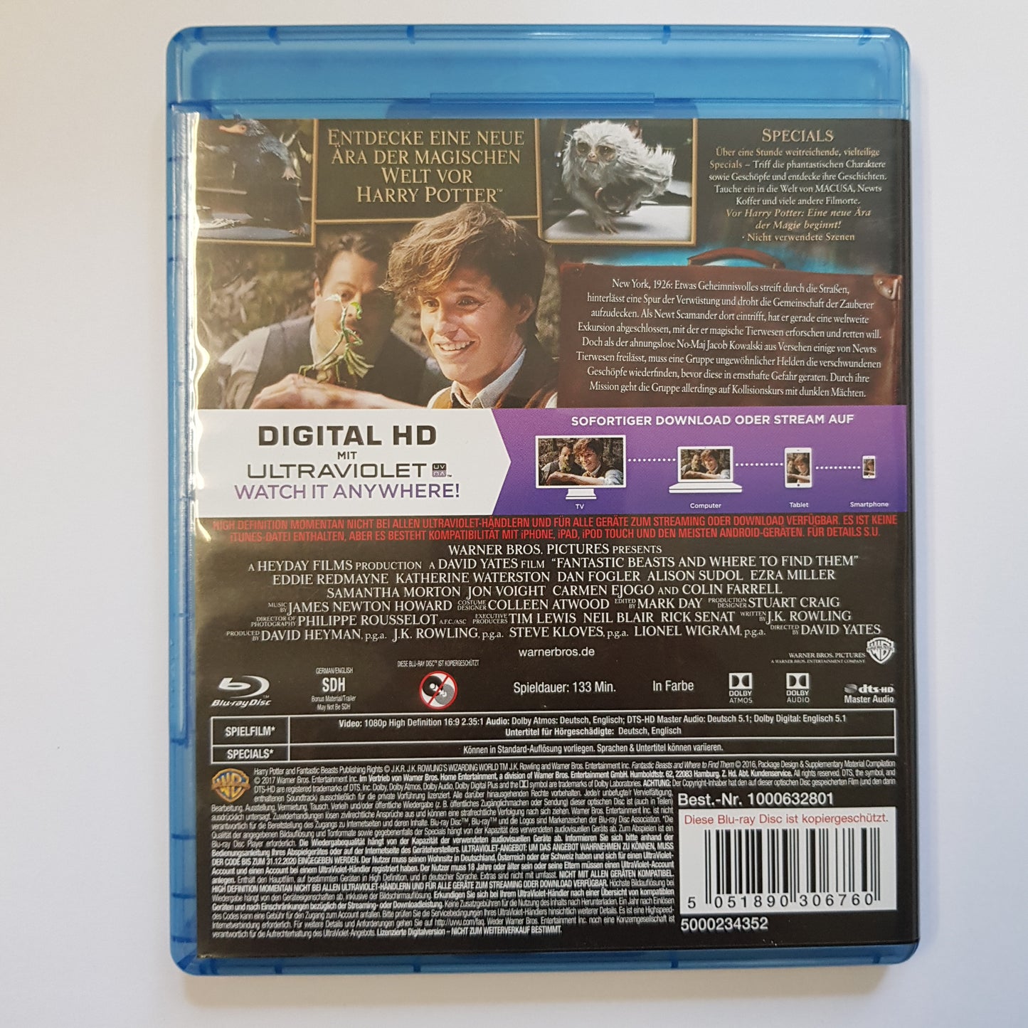 Phantastische Tierwesen und wo sie zu finden sind - Blu Ray Zustand sehr gut