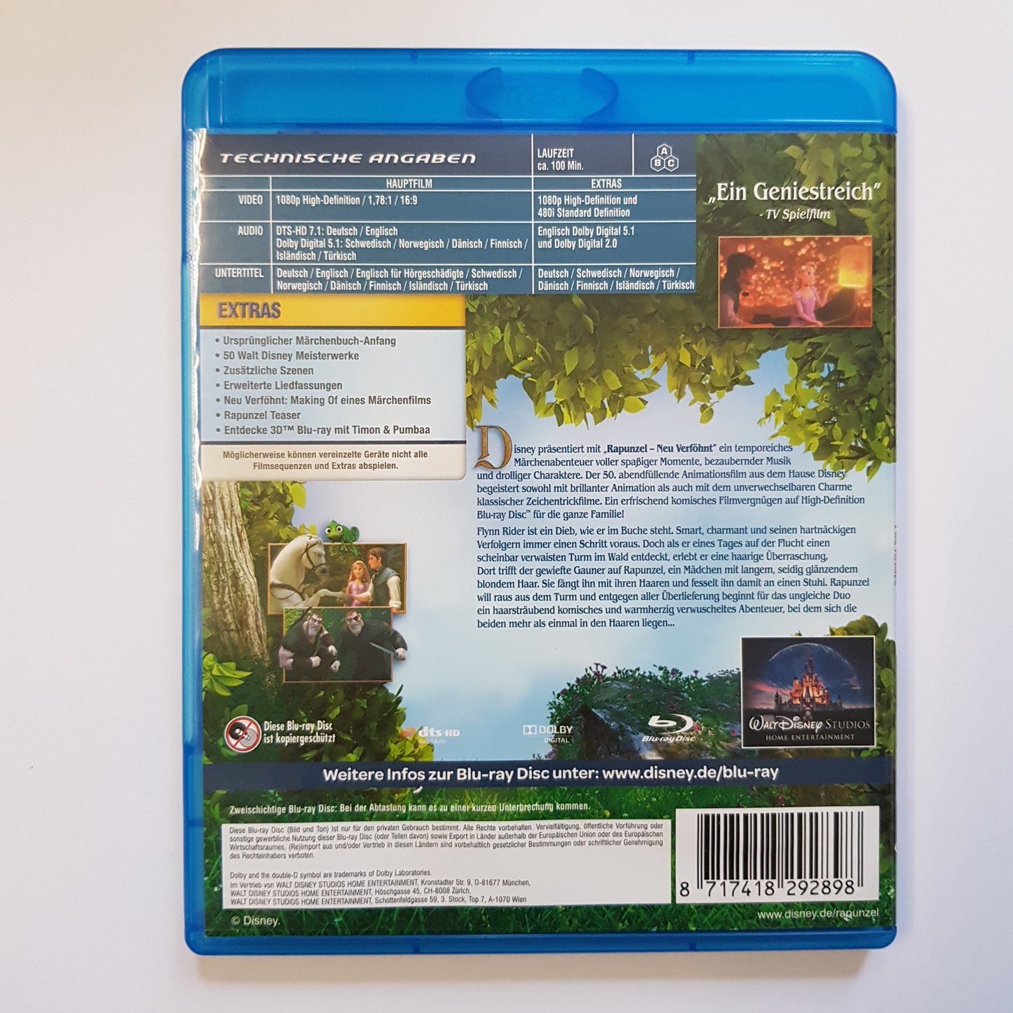 Disney Rapunzel - Neu Verföhnt - Blu Ray Zustand sehr gut