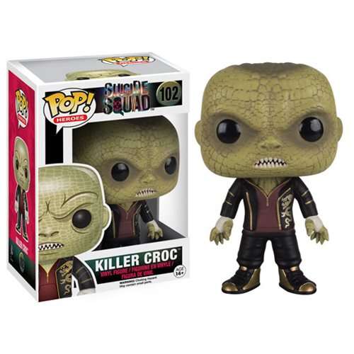 FUNKO POP Suicide Squad #102 Killer Croc Vinyl Figur NEU sealed